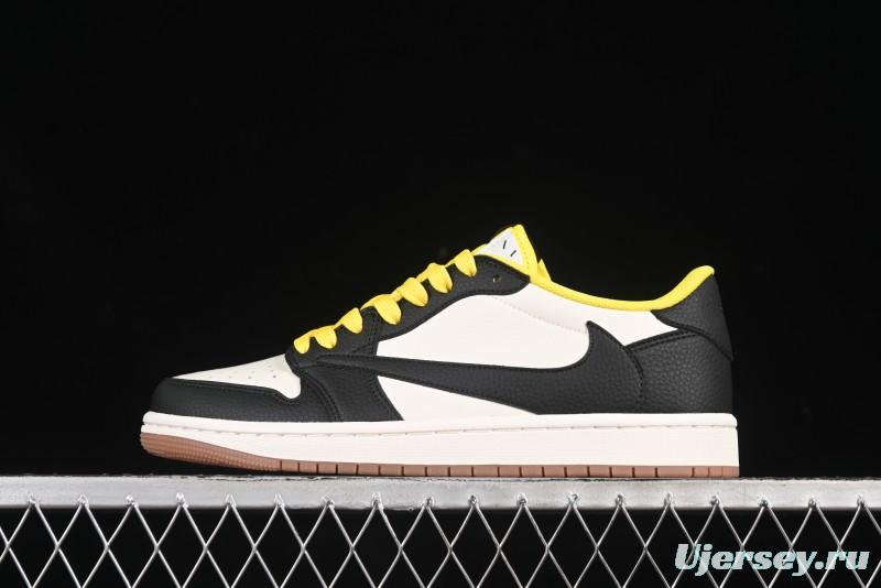 Nike Travis Scott x Fragment Design x Air Jordan 1 Low OG SP AJ1 Collaboration Sneakers - DN6901-093
