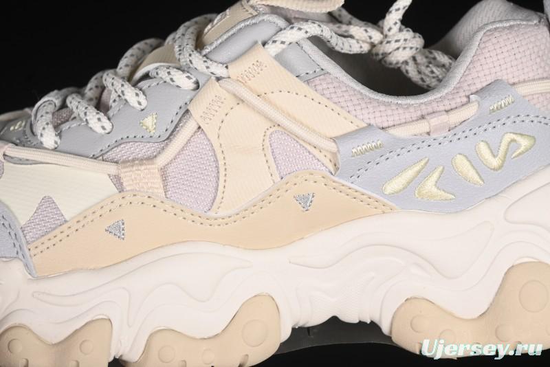 Fila Heritage Fluid Cat Claw 5.0 Vintage Dad Shoes with Lace-Up Design - F12W412105FLV