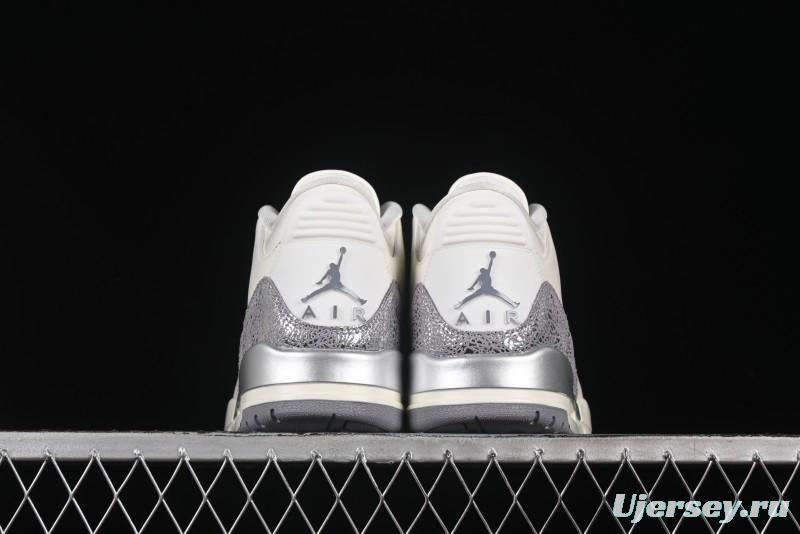 Nike Air Jordan 3 Retro OG Sail Metallic Silver - CK9246-100