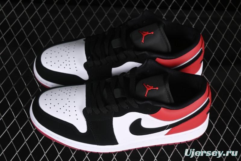 Nike Air Jordan 1 Low "White Black Gym Red" Retro Casual Sneakers - IB8971-106