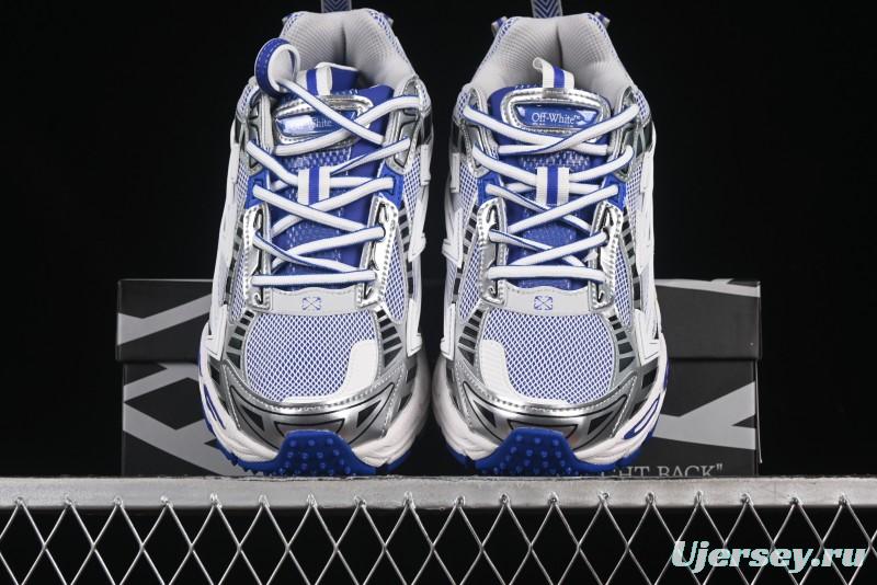 Off-White Be Right Low-Top Lifestyle Sneakers in White Blue - X.E5