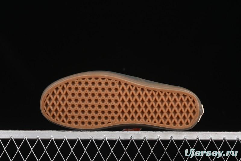 Vans Premium Authentic Suede Retro Sneakers with Translucent Rubber Sole - VN000CRQ6RJ