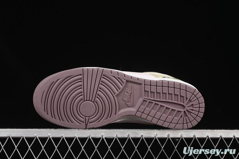 Nike Dunk Low Mushroom Floral-Themed Low-Top Casual Skate Shoes - IB8876-661