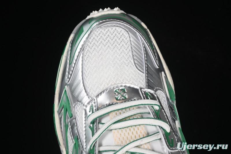 Off-White Be Right Tie-Dye Green Low-Top Lifestyle Casual Shoes - X.E5