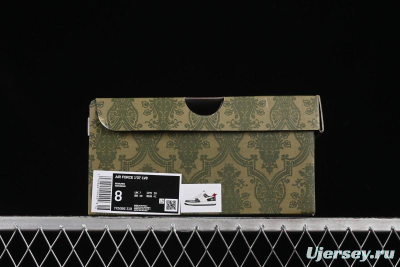 Nike Air Force 1'07 Low Gucci Collaboration Grey Pattern Drawstring Casual Sneakers - YX5066-319