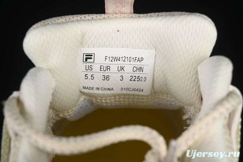 Fila Heritage Fluid Cat Paw 5.0 Vintage Dad Shoes with Lace-Up Design - F12W432101FAP