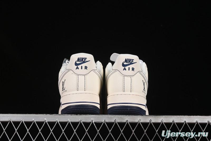 Nike Air Force 1 '07 Low LV Collaboration Black Swoosh Logo Casual Sneakers - XX3168-160