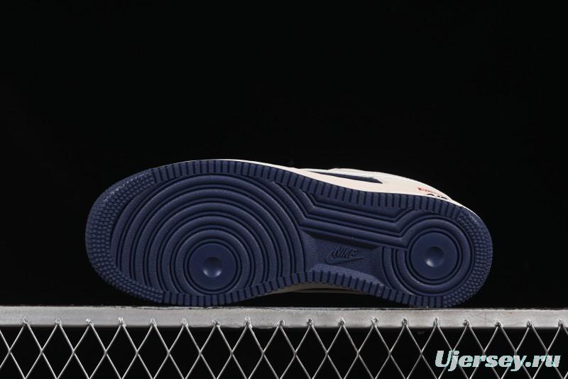 Nike Air Force 1 '07 Low Supreme Collaboration Light Blue Edge Casual Sneakers - HH7518-057