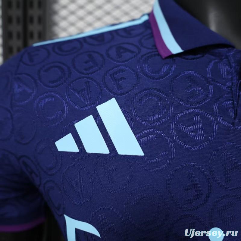 Player Version 25/26 Arsenal Blue with Geometric Pattern Jersey