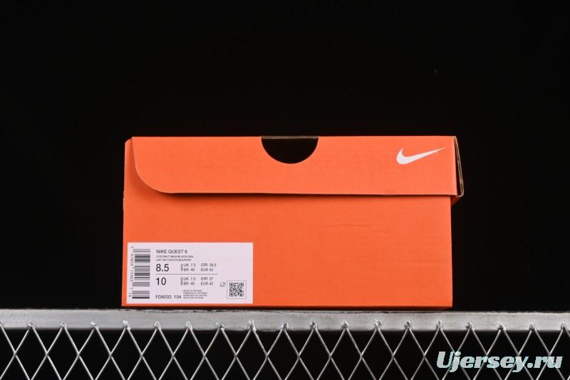 Nike Quest 6 Cushioned Lightweight Running Shoes - FD6033-104