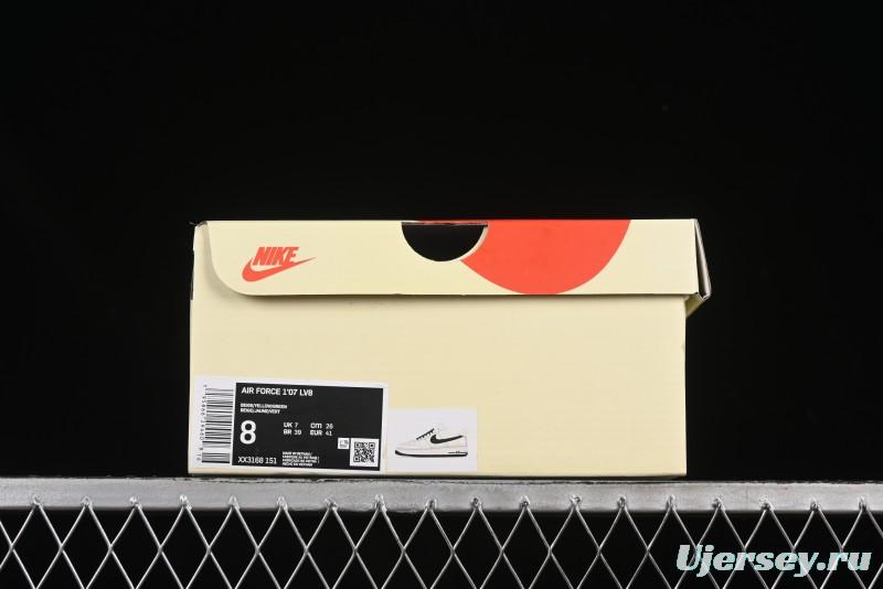 Nike Air Force 1 '07 Low Stussy Collaboration Green Swoosh Gold Embroidery Casual Sneakers - XX3168-151