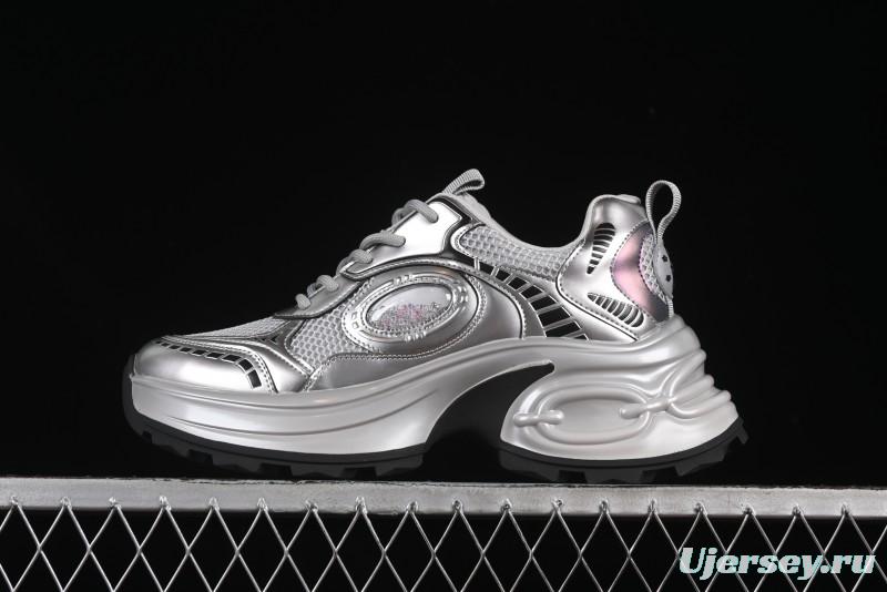 GG-CC Casual Sports Running Shoes with Triple-Layer Crescent Sole and 5cm Height Boost - 668-1