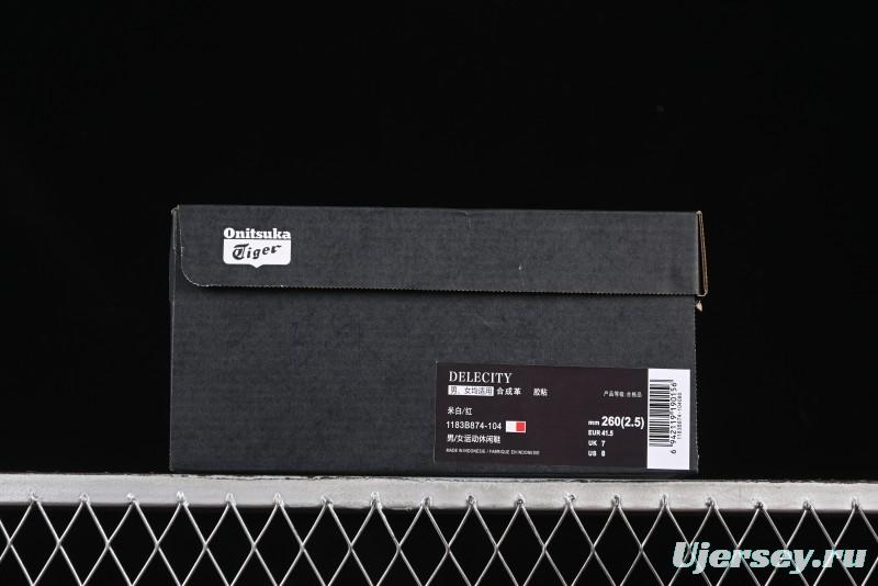 Onitsuka Tiger Delecity Thick Sole耐磨 Low-Top Lifestyle Casual Shoes - 1183B874-104
