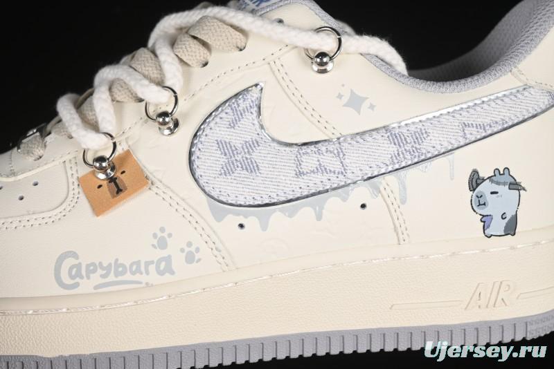 Nike Air Force 1'07 Low x Capybara "Frankenstein" Casual Sneakers - LV0506-220