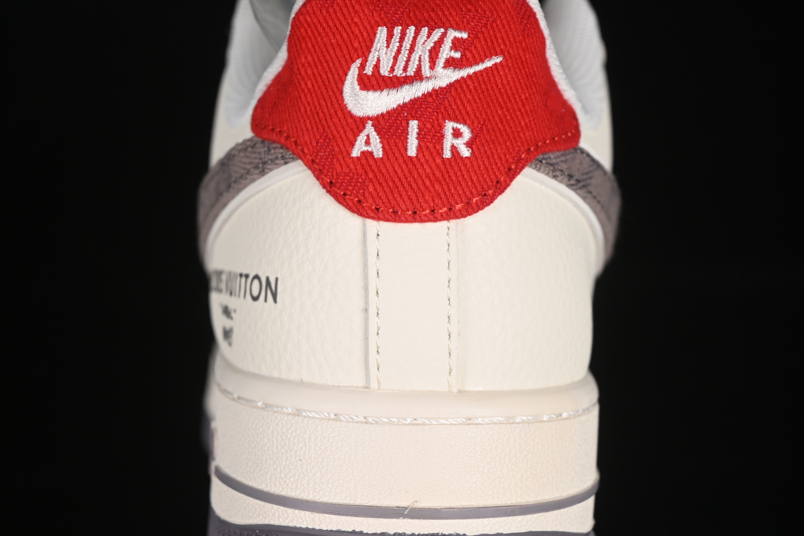 Nike Air Force 1'07 Low LV Collaboration Grey Denim Swoosh Casual Sneakers - XX3168-136