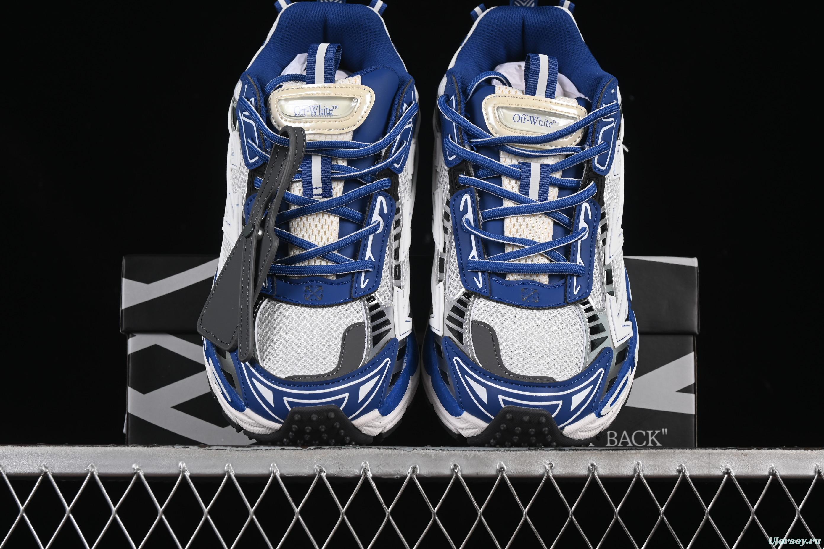 Off-White Be Right Low-Top Lifestyle Sneakers in White Blue - X.E5