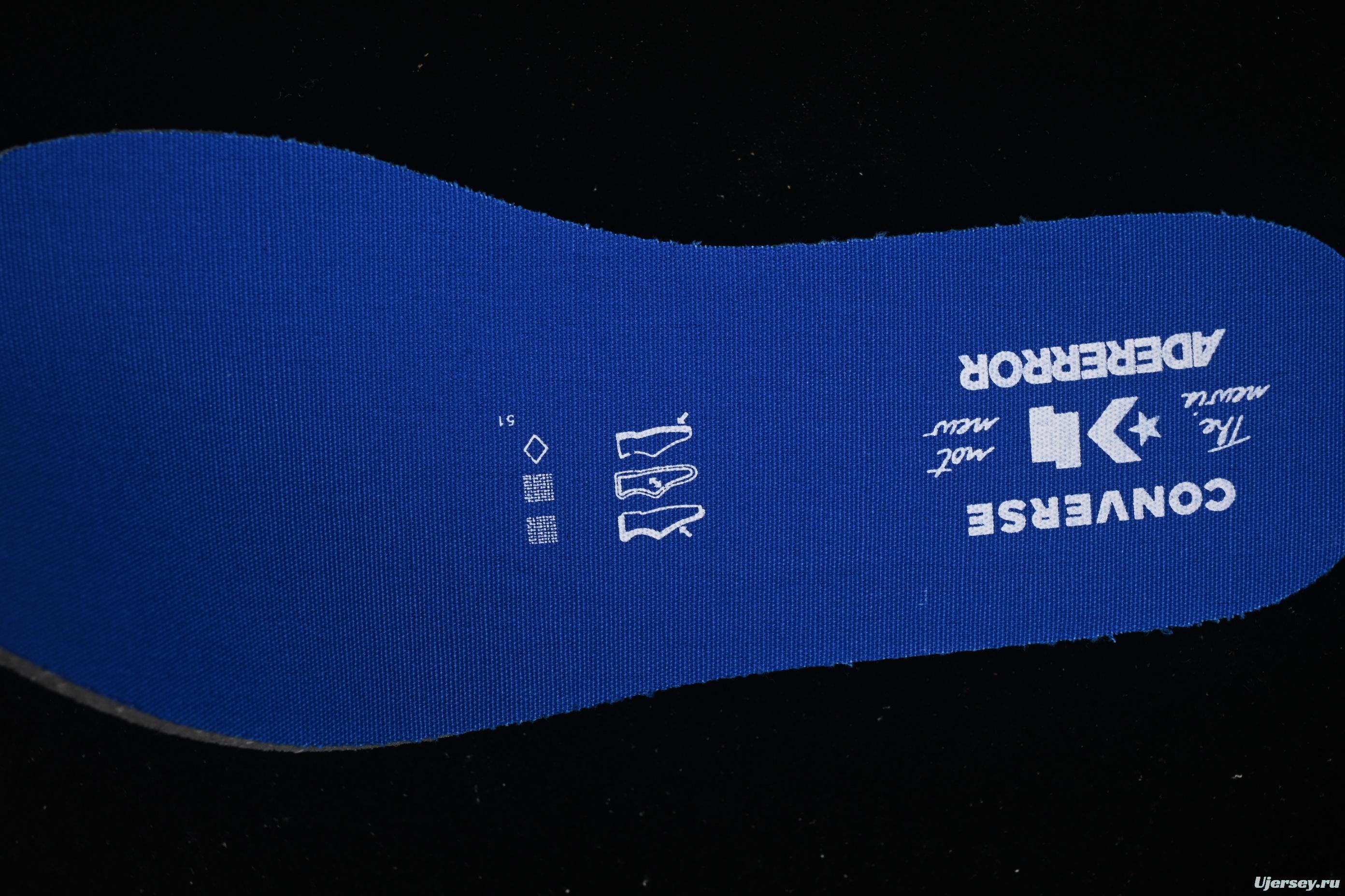 Ader Error x Converse Low Top Casual Canvas Sneakers with Special Pattern Print and Transparent Sole - A05352C