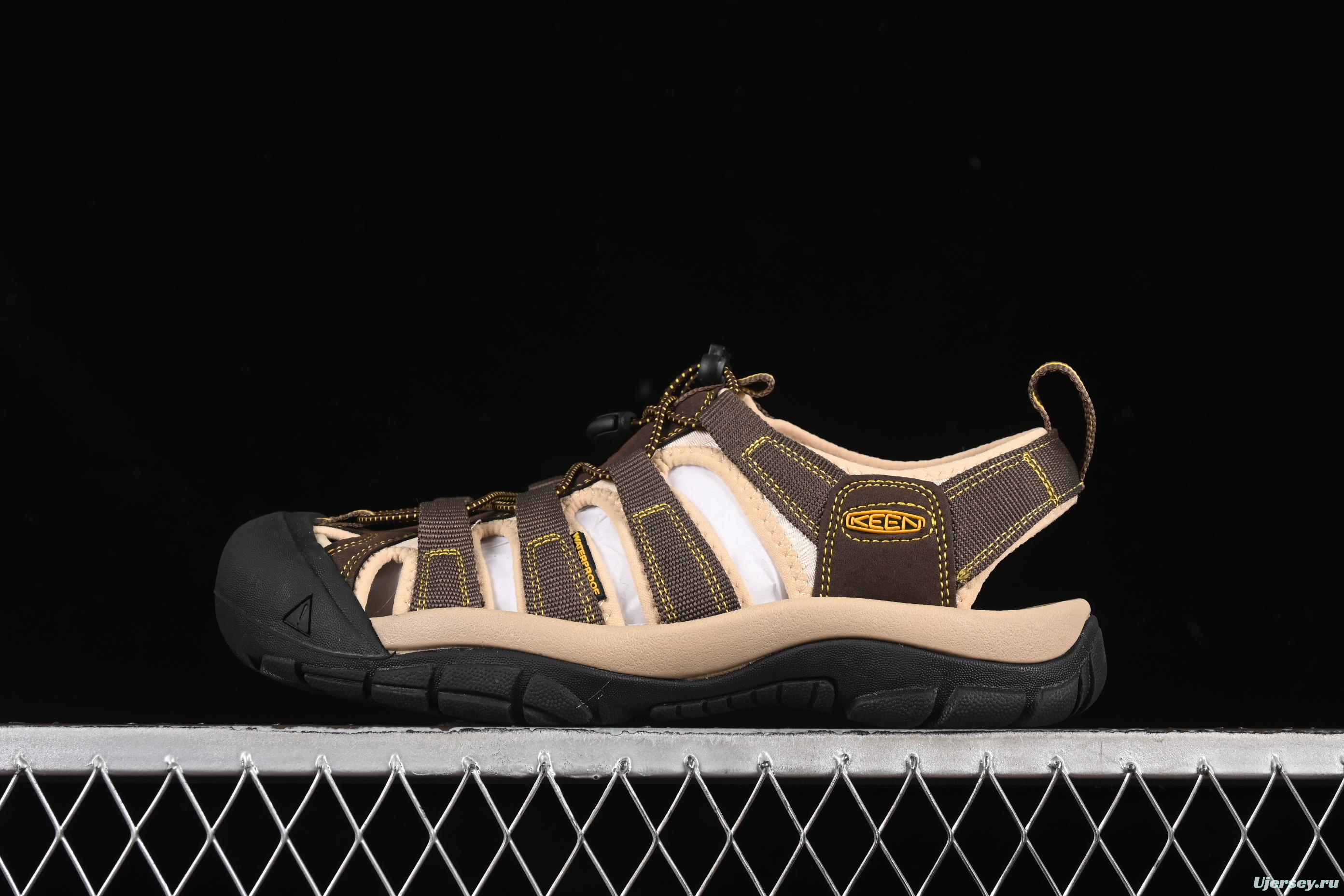 Keen Newport Summer Trendy Woven Elastic Strap Water Hiking Outdoor Sandals - 1022258 Khaki