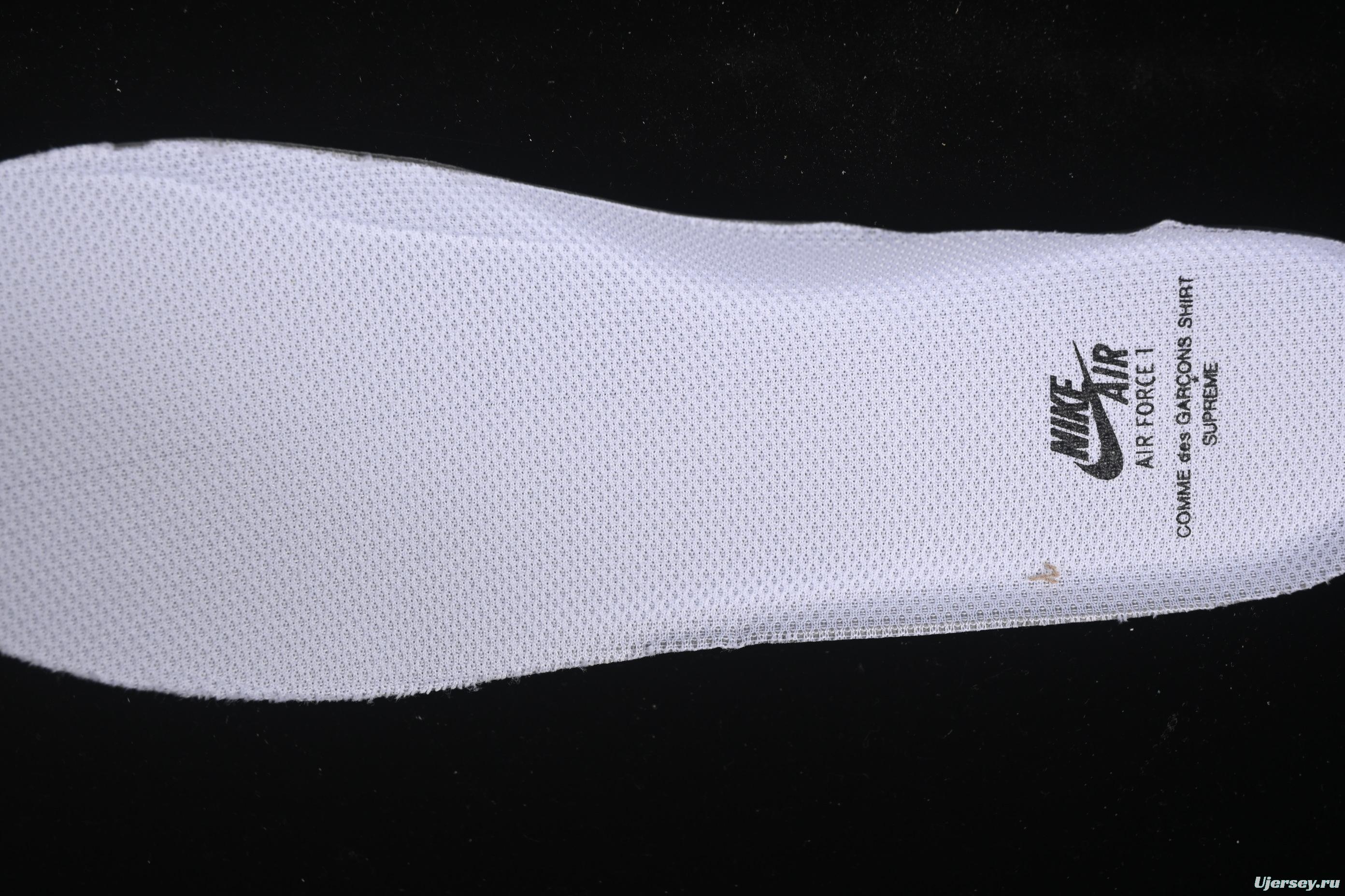 Nike Air Force 1 Low '07 Comme des Garcons Shirt Supreme Collaboration Casual Sneakers - 923044-100