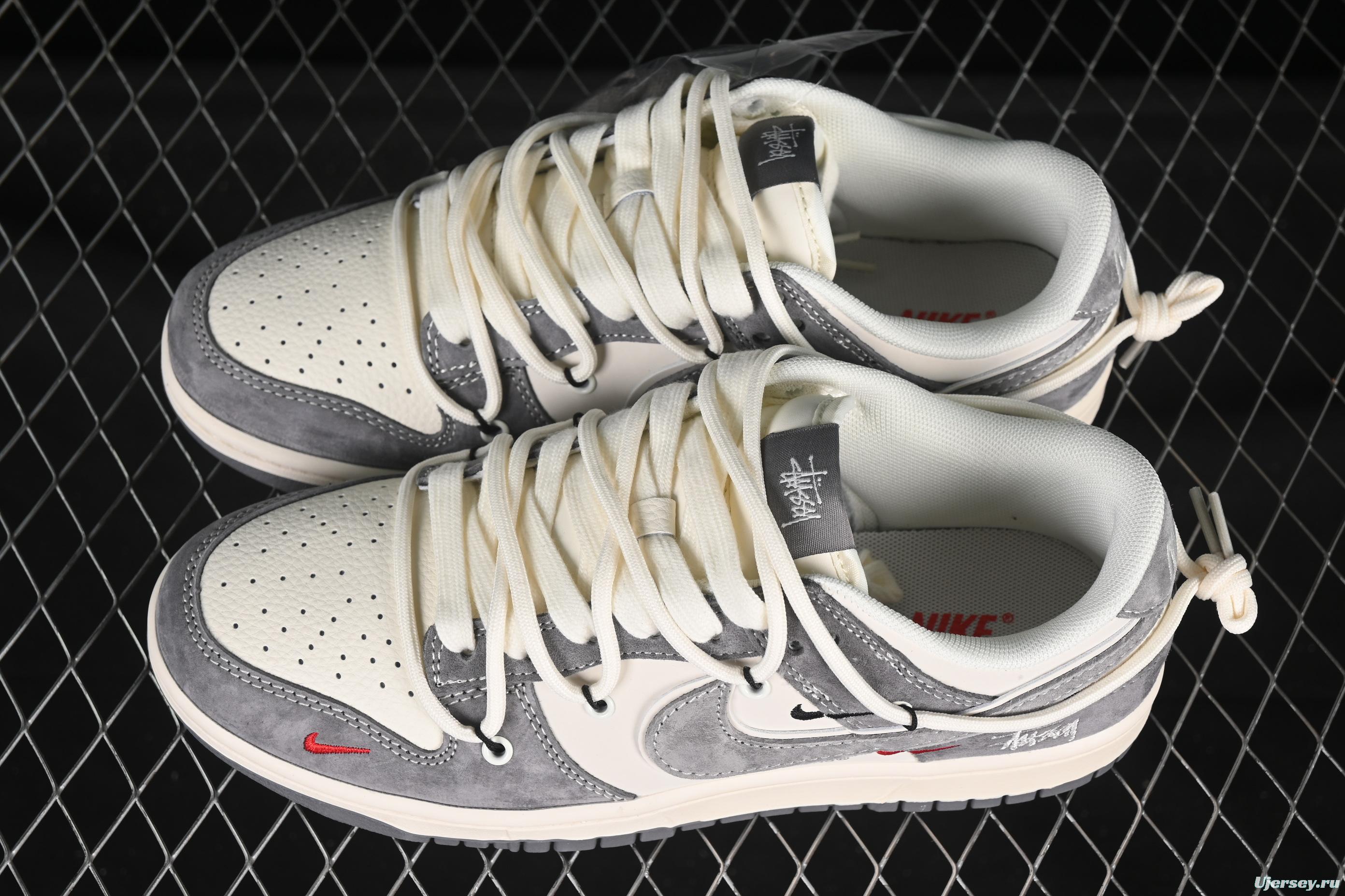 Nike SB Dunk Low Stussy Collaboration Anniversary Custom Low-Top Casual Skate Shoes - YX5066-328