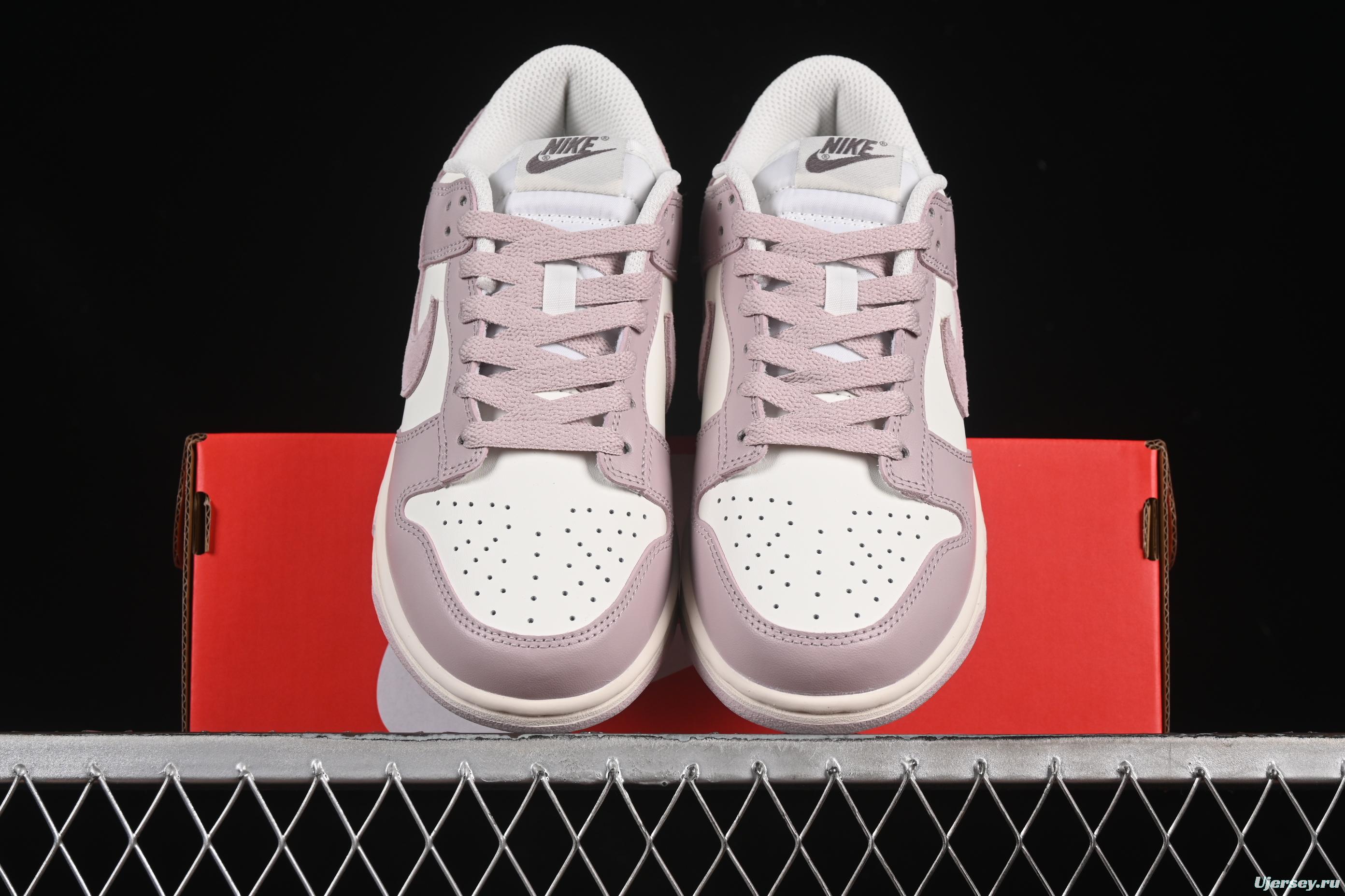 Nike SB Dunk Low White Light Purple Low-Top Casual Skate Shoes - FB9109-122