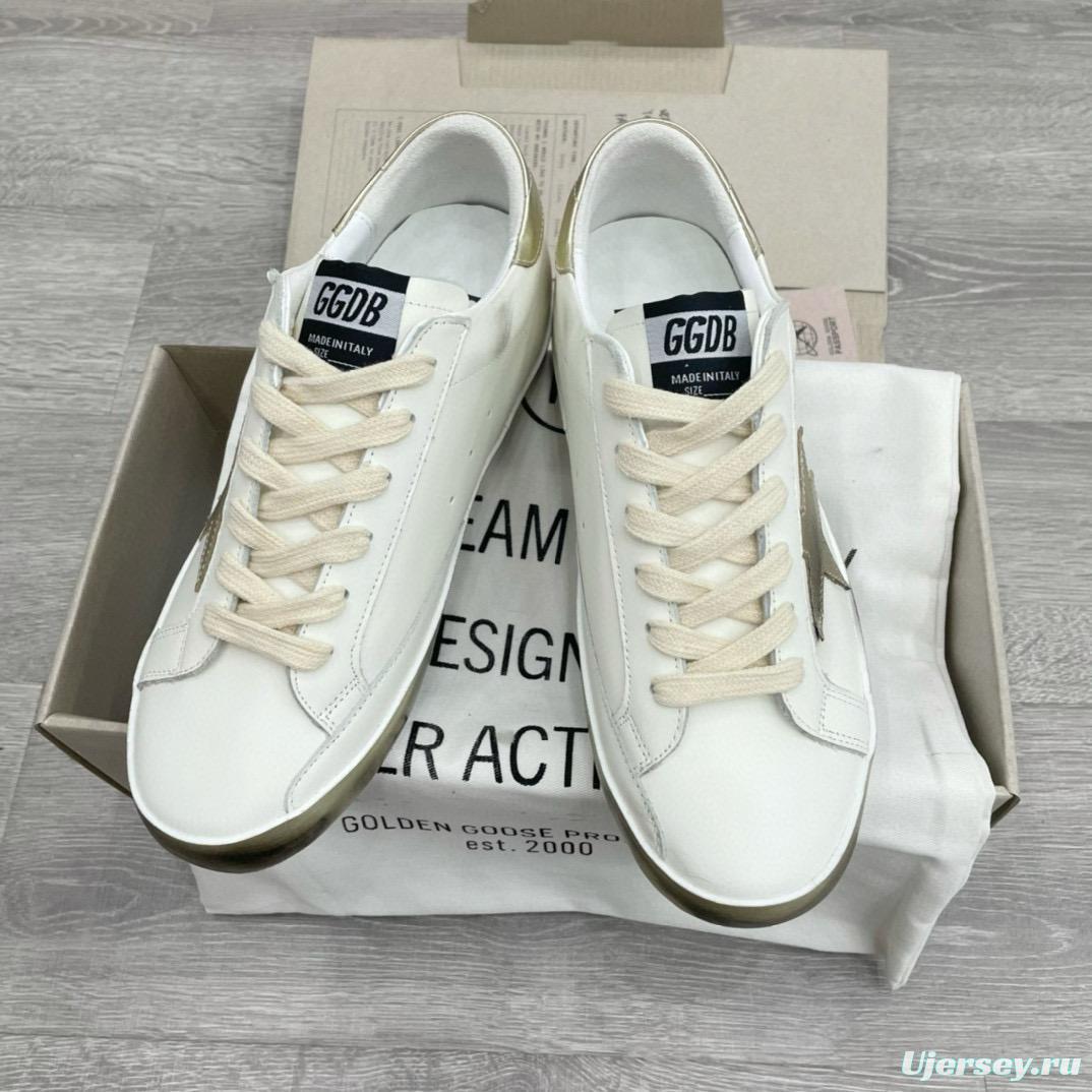 2025 Men GGDB White Beige Leather Sneakers