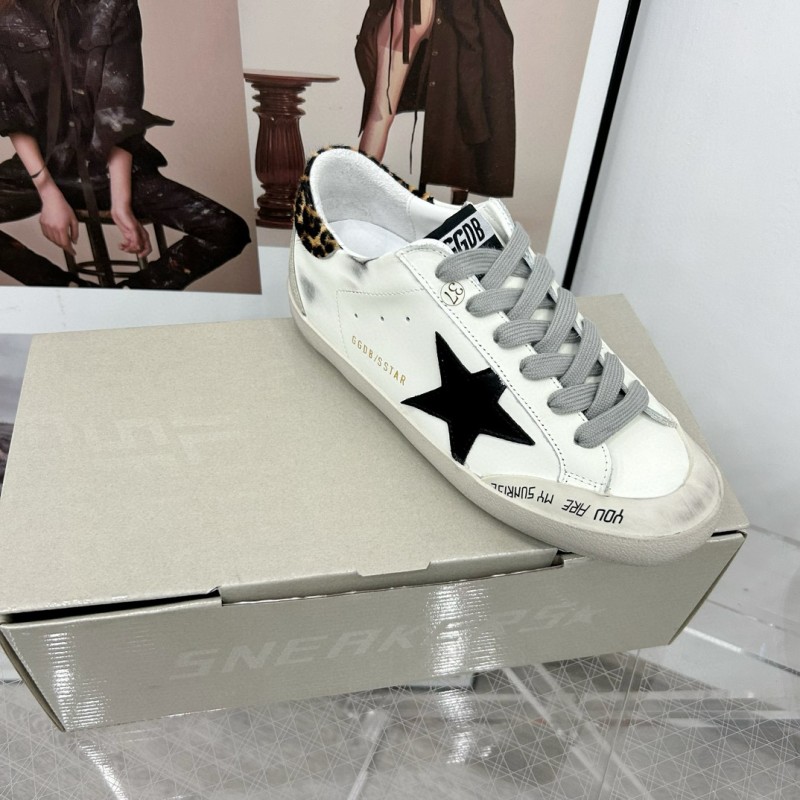 2025 Women GGDB White Black Leather Sneakers LY00360