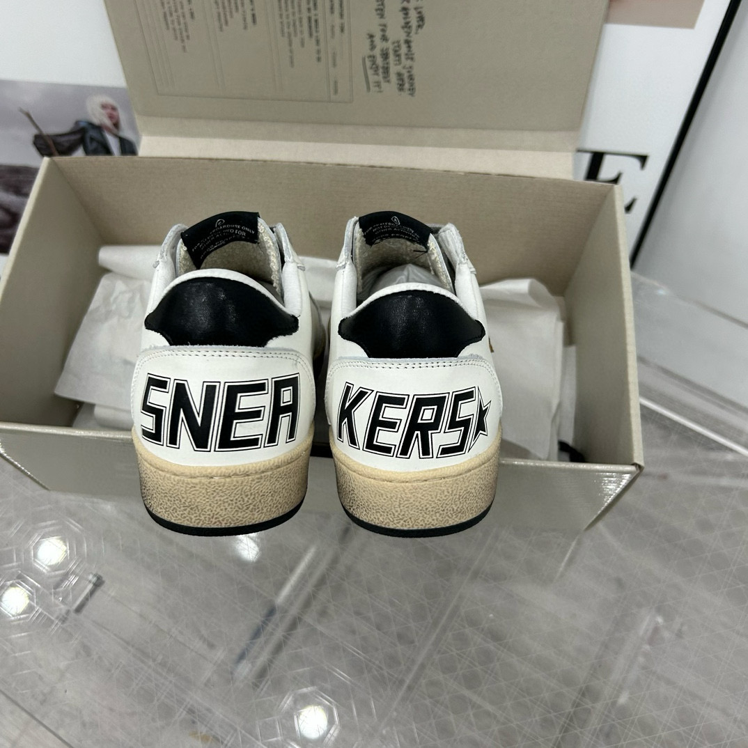 2024 Unisex GGDB White Gold Leather Sneakers MJ00260
