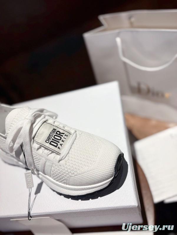 2025 Unisex Dior White Knit Mesh Sneakers LY00260