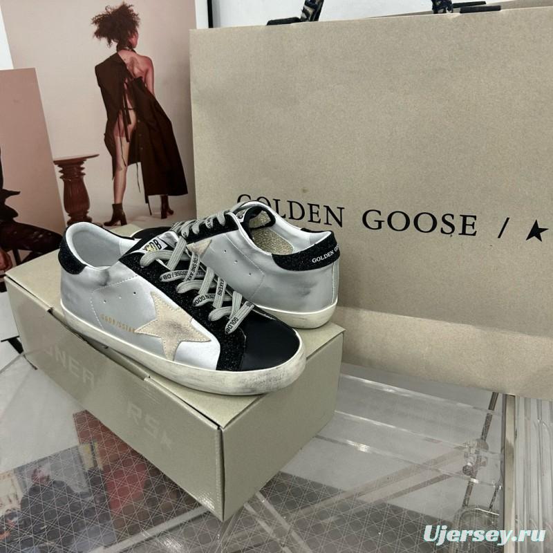 2025 Women GGDB White Black Leather Suede Sneakers