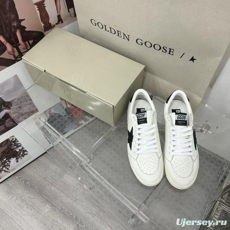 2024 Unisex GGDB White Black Leather Low Top Sneakers MJ00260