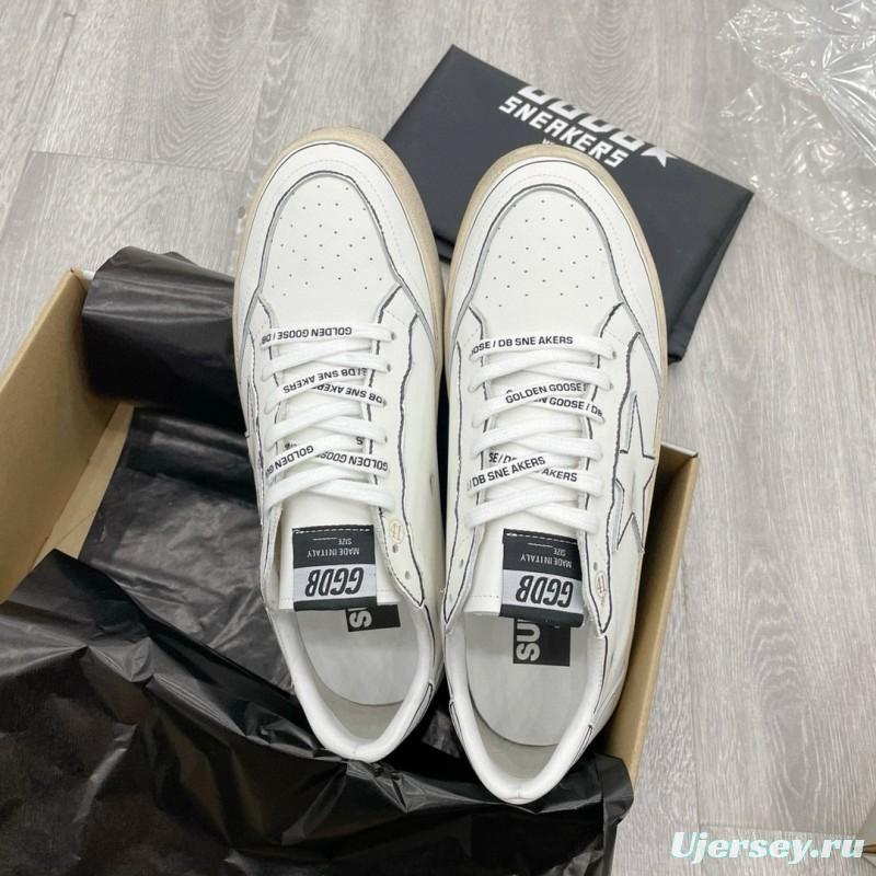 2024 Unisex GGDB White Black Leather Sneakers