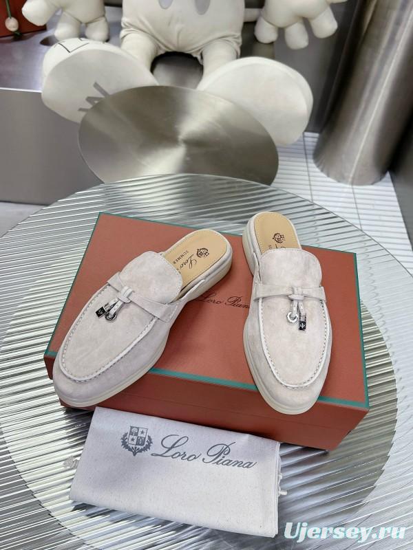 2024 Slippers LP Beige Nubuck Leather Loafer MJ00270