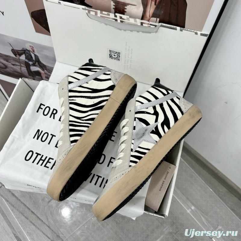 2024 Unisex GGDB Black White Grey Suede High Top Sneakers MJ00300