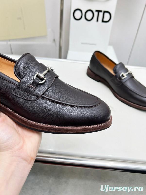 2024 Men Brunello Cucinelli Black Leather Loafers