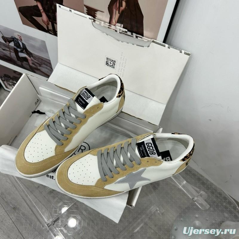 2024 Unisex GGDB White Beige Grey Suede Leather Low-Top Sneakers MJ00260