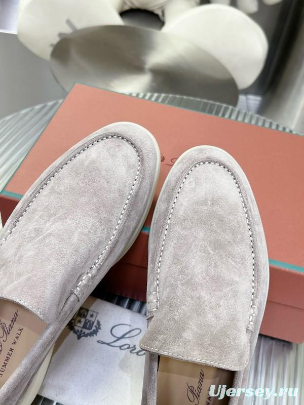 2024 Unisex Le Parmentier Beige Suede Loafers MJ00270