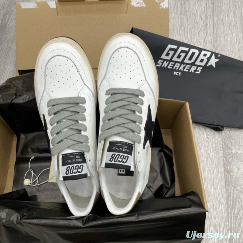 2024 Unisex GGDB White Black Leather Sneakers MJ00260