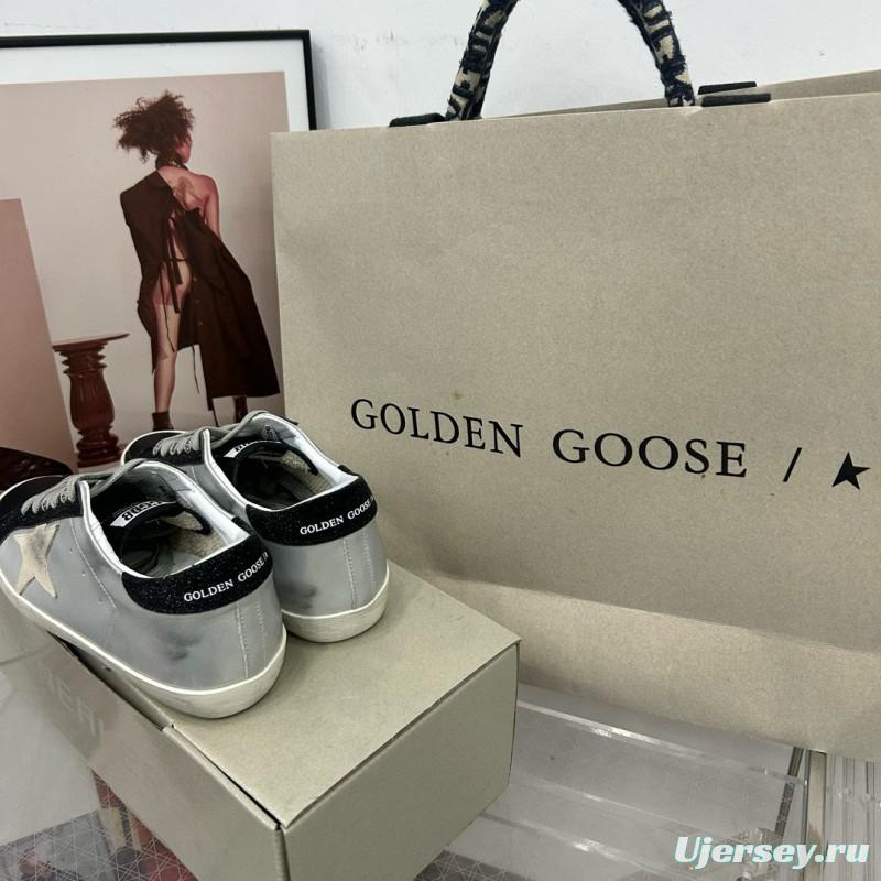 2025 Women GGDB White Black Leather Suede Sneakers