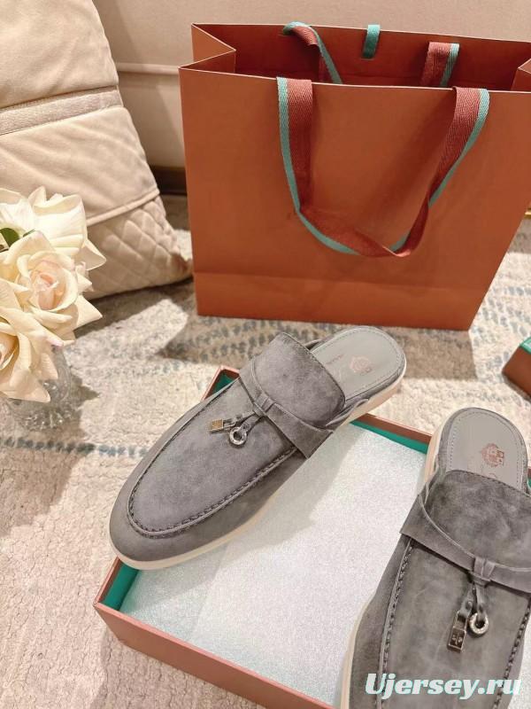 2025 Slippers LP Grey Suede Slippers