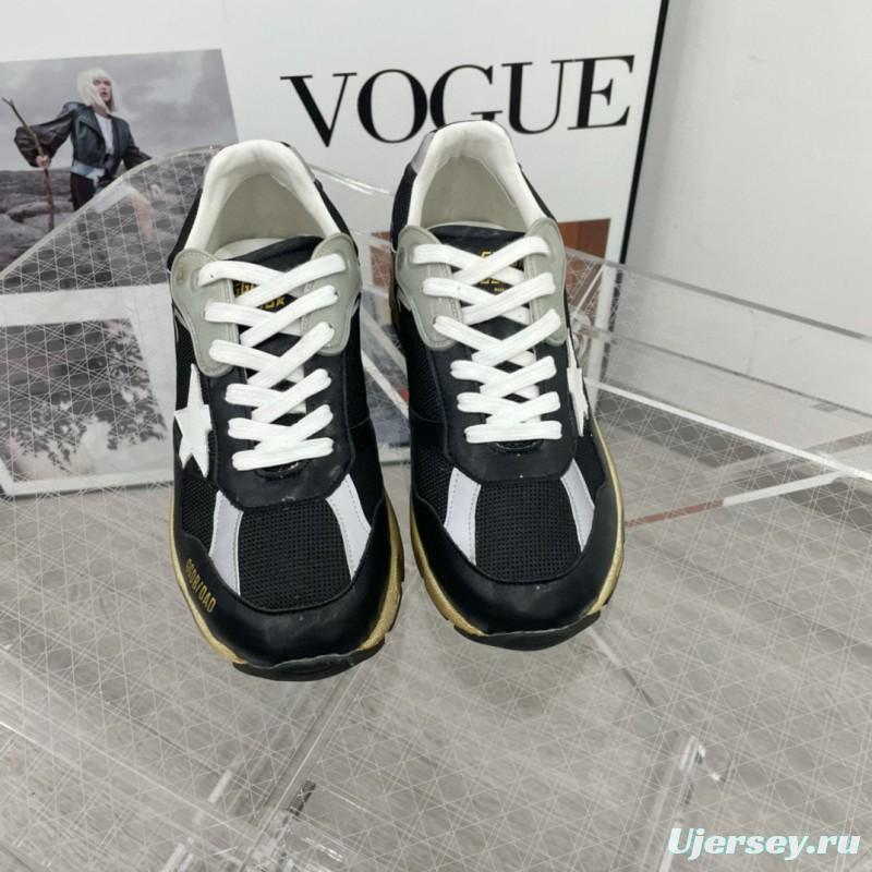 2024 Unisex GGDB Black White Grey Mesh Leather Sneakers