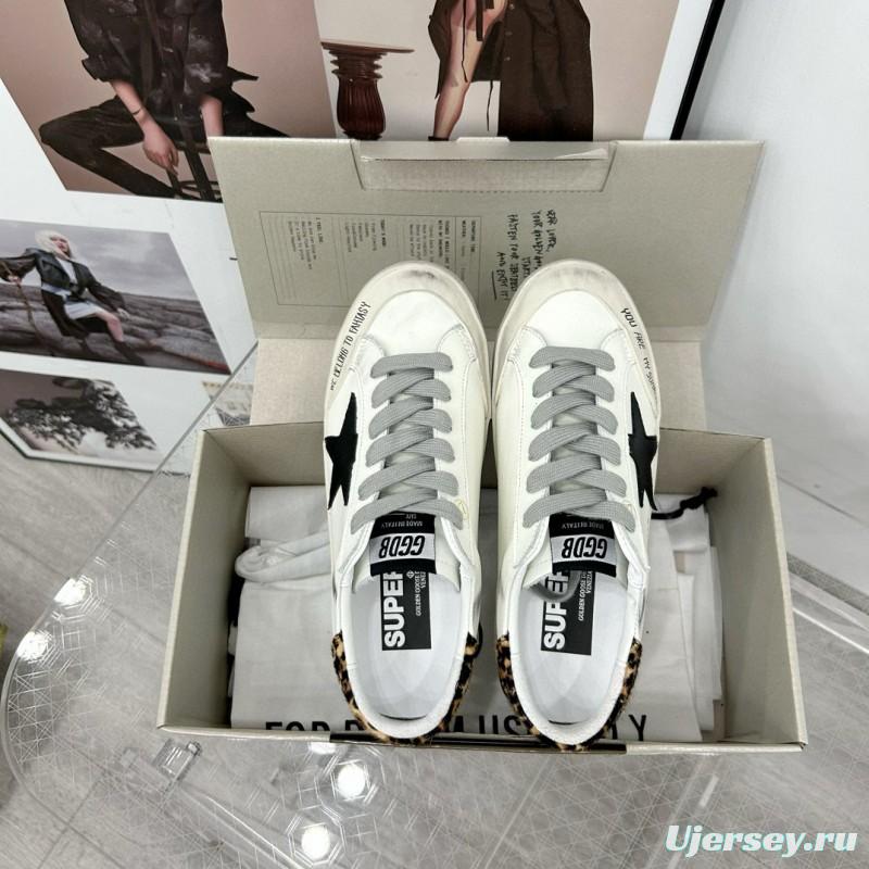 2025 Women GGDB White Black Leather Sneakers LY00360