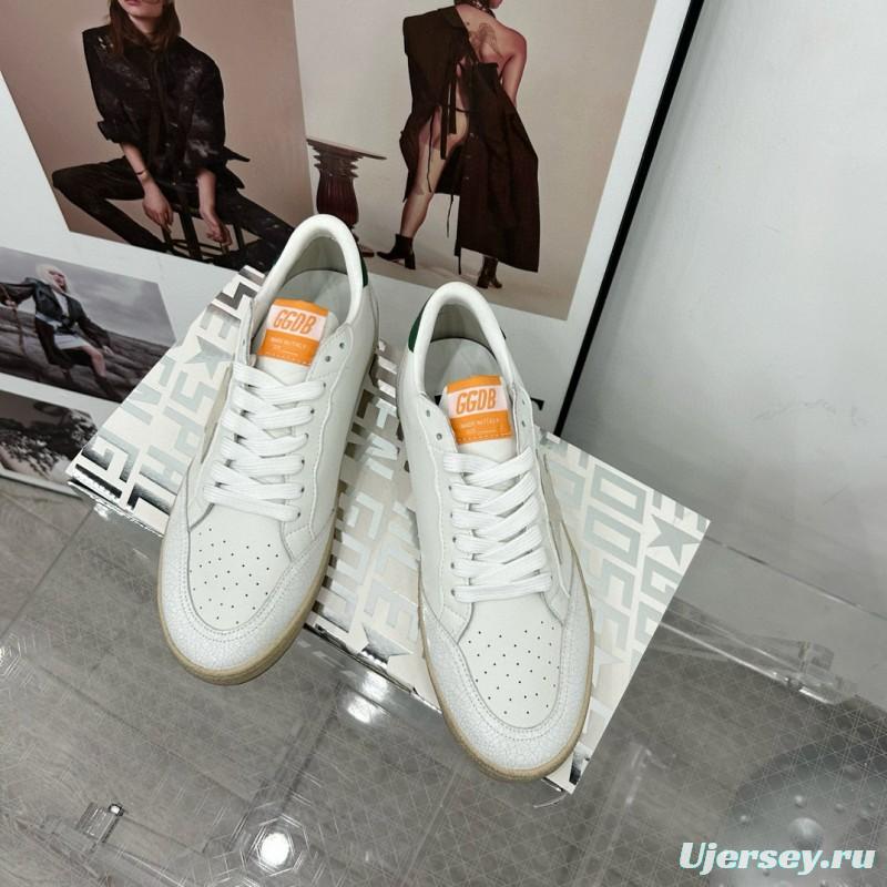 2024 Unisex GGDB White Grey Green Leather Sneakers MJ00260
