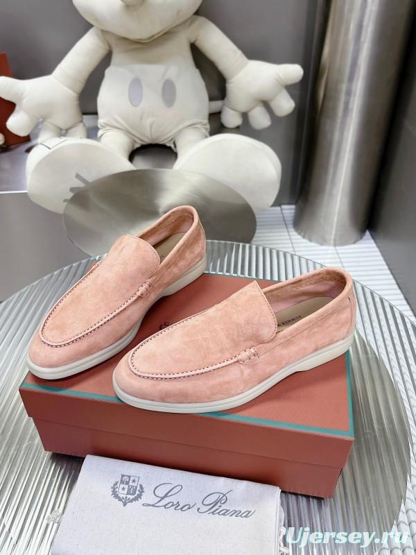 2025 Unisex Philipp Plein Beige Nubuck Loafers Soft Latex Sole LY00260