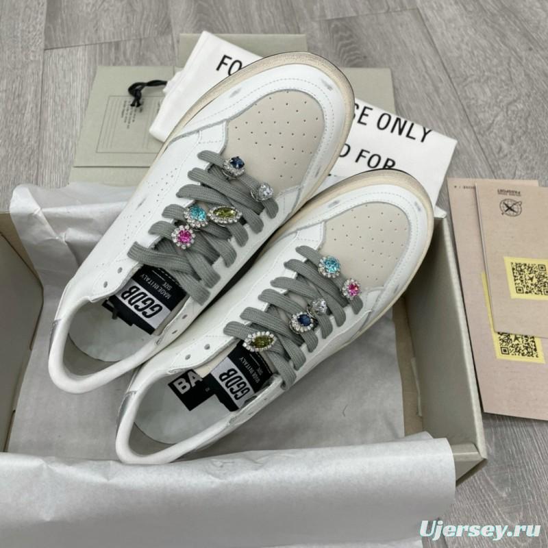 2024 Unisex GGDB white grey leather sneakers MJ00260