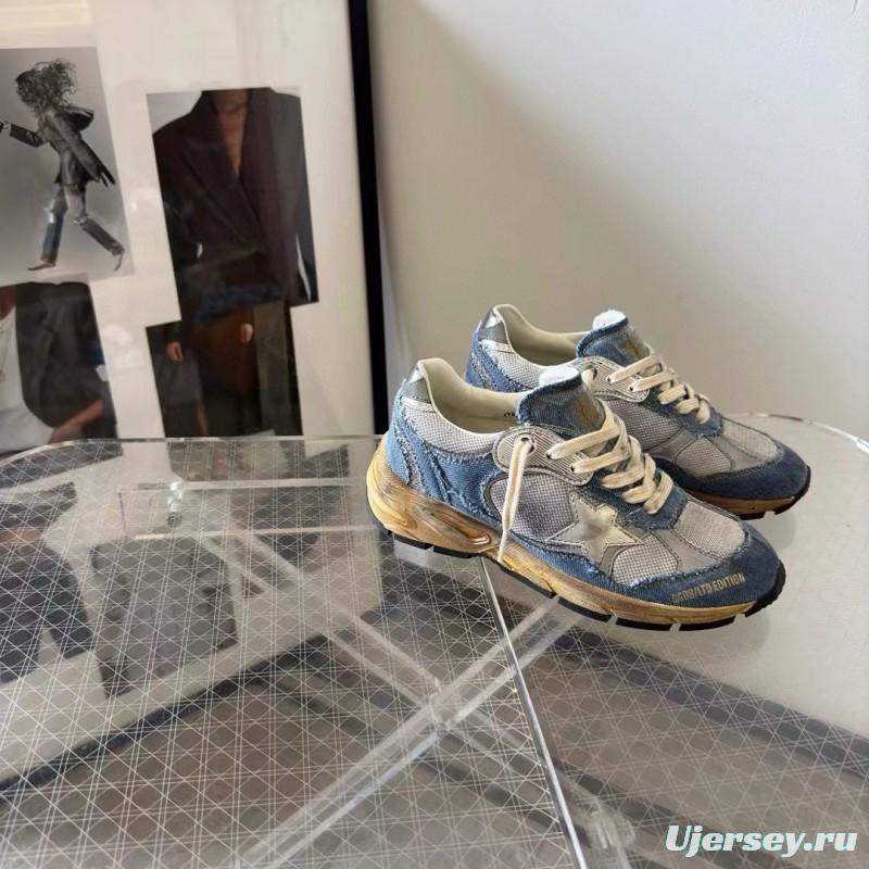 2024 Unisex GGDB Grey Blue Mesh Suede Sneakers