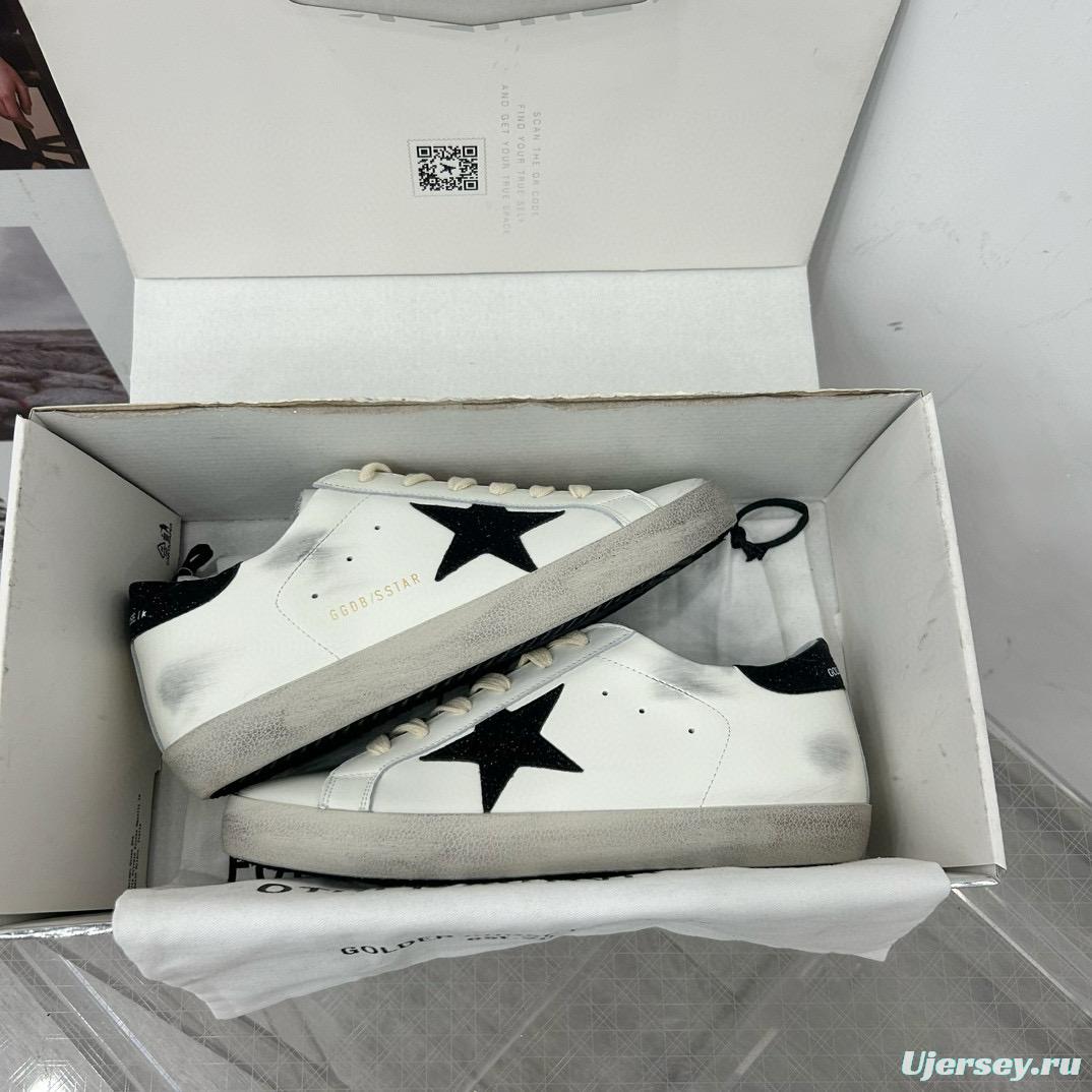 2025 Women GGDB White Black Leather Sneakers