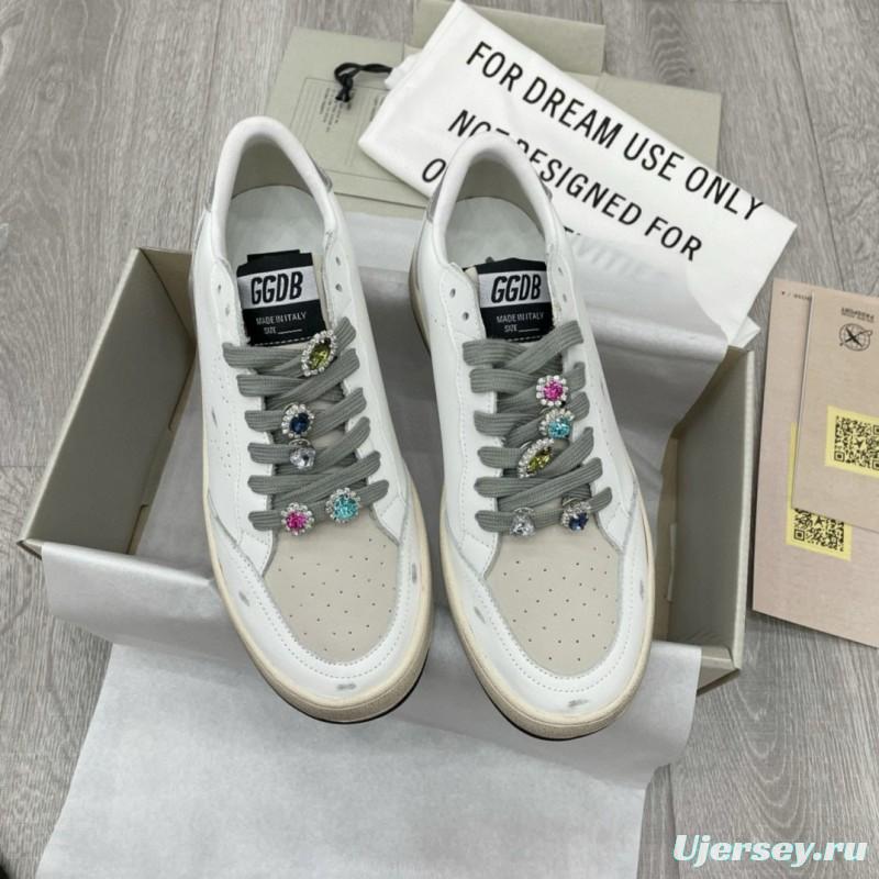 2024 Unisex GGDB white grey leather sneakers MJ00260