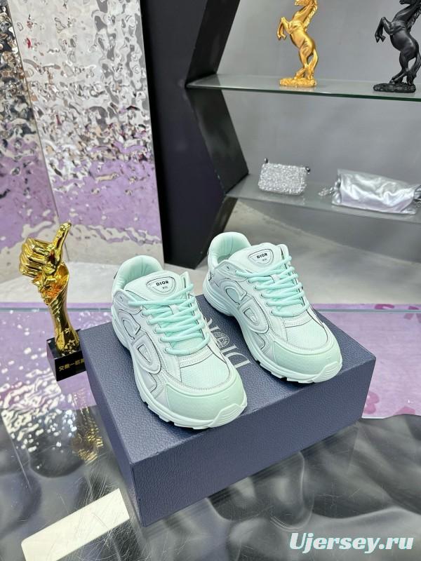 2024 Unisex Dior Stone Island Mint White Mesh B30 Sneakers MJ00330