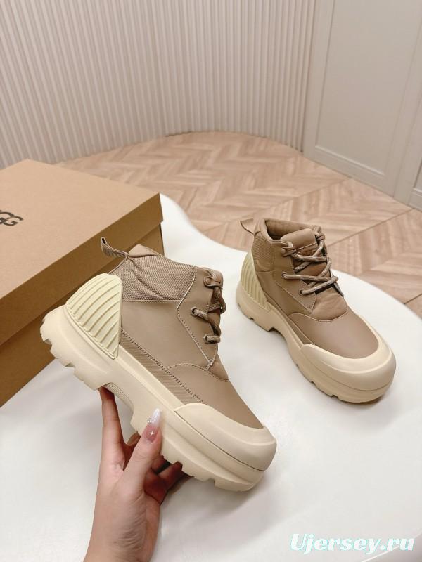 2024 Women UGG beige mesh leather Hiking Boot MJ00320